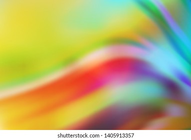 Light Blue, Yellow vector blurred shine abstract template. Glitter abstract illustration with gradient design. The best blurred design for your business.