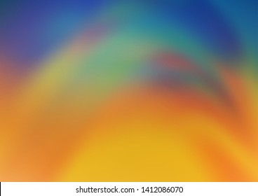 Light Blue, Yellow vector blurred and colored background. Colorful illustration in abstract style with gradient. The template can be used for your brand book.