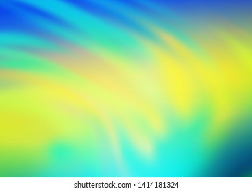 Light Blue, Yellow vector blurred background. Modern geometrical abstract illustration with gradient. Brand new design for your business.