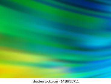 Light Blue, Yellow vector blurred background. A completely new color illustration in a bokeh style. Brand new style for your business design.