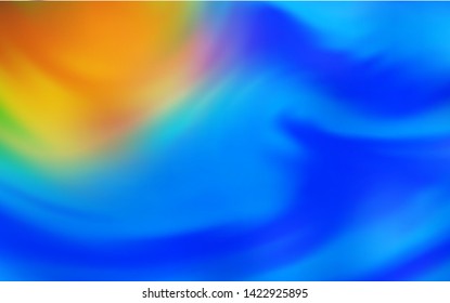 Light Blue, Yellow vector blurred template. Glitter abstract illustration with gradient design. New style design for your brand book.