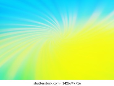 Light Blue, Yellow vector blurred and colored template. An elegant bright illustration with gradient. The blurred design can be used for your web site.