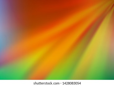 Light Blue, Yellow vector blurred and colored background. Colorful illustration in blurry style with gradient. Brand new style for your business design.