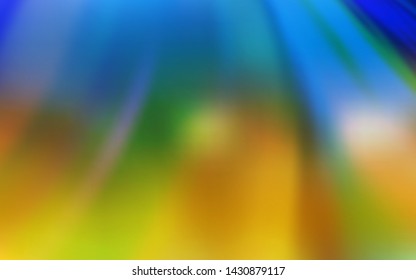 Light Blue, Yellow vector blurred template. Creative illustration in halftone style with gradient. New design for your business.
