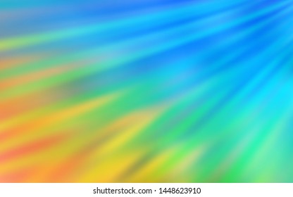 Light Blue, Yellow vector blurred shine abstract texture. A completely new colored illustration in blur style. Blurred design for your web site.