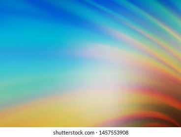 Light Blue, Yellow vector blurred bright pattern. An elegant bright illustration with gradient. The elegant pattern for brand book.