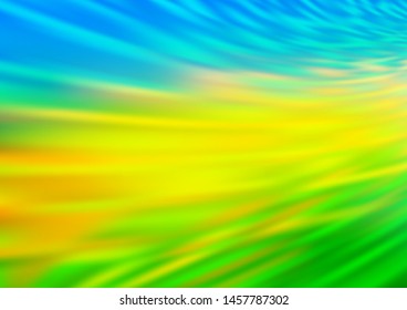 Light Blue, Yellow vector blurred shine abstract pattern. Glitter abstract illustration with an elegant design. A completely new template for your design.