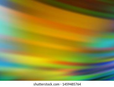 Light Blue, Yellow vector blurred and colored template. Colorful illustration in blurry style with gradient. A completely new template for your design.