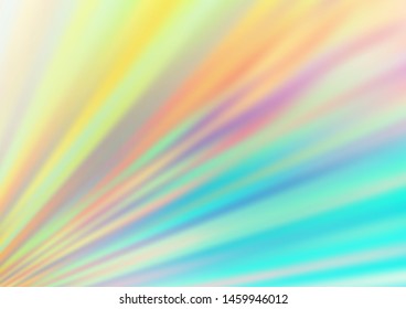 Light Blue, Yellow vector blurred and colored background. Glitter abstract illustration with an elegant design. The background for your creative designs.
