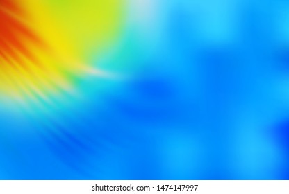 Light Blue, Yellow vector blurred template. Colorful abstract illustration with gradient. New style design for your brand book.