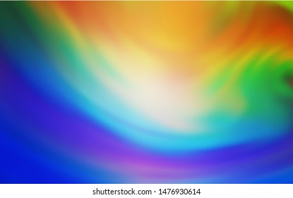 Light Blue, Yellow vector blurred and colored pattern. Creative illustration in halftone style with gradient. The best blurred design for your business.