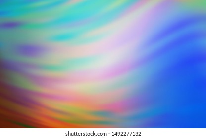 Light Blue, Yellow vector blurred shine abstract template. New colored illustration in blur style with gradient. New design for your business.