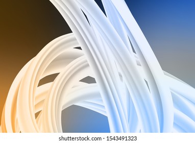 Light Blue, Yellow vector blurred background. Creative illustration in halftone style with gradient. New design for your business.