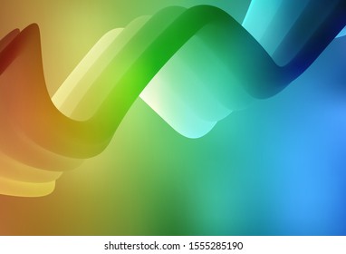 Light Blue, Yellow vector blurred shine abstract texture. Abstract colorful illustration with gradient. Background for a cell phone.