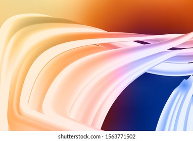 Light Blue, Yellow vector blurred shine abstract template. An elegant bright illustration with gradient. New style design for your brand book.