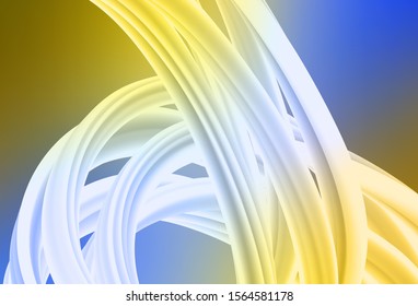 Light Blue, Yellow vector blurred shine abstract template. Glitter abstract illustration with gradient design. Blurred design for your web site.