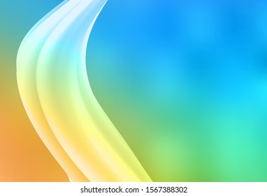 Light Blue, Yellow vector blurred bright texture. Colorful illustration in abstract style with gradient. Background for a cell phone.