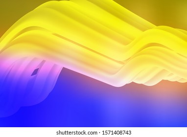 Light Blue, Yellow vector blurred shine abstract background. Shining colorful illustration in smart style. Blurred design for your web site.