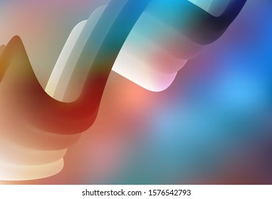 Light Blue, Yellow vector blurred shine abstract template. A completely new colored illustration in blur style. The best blurred design for your business.