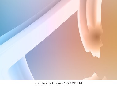 Light Blue, Yellow vector blurred shine abstract texture. A completely new colored illustration in blur style. Completely new design for your business.