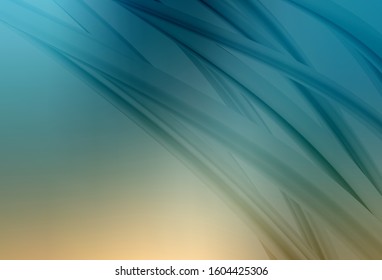 Light Blue, Yellow vector blurred shine abstract background. Creative illustration in halftone style with gradient. New way of your design.