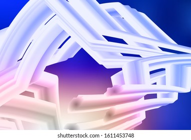 Light Blue, Yellow vector blurred shine abstract background. Colorful abstract illustration with gradient. Background for a cell phone.