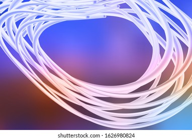 Light Blue, Yellow vector blurred shine abstract template. Abstract colorful illustration with gradient. Background for designs.