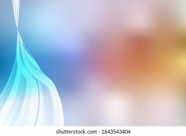 Hellblau, Gelbe Vektorillustration unscharfe helle Muster. Eine elegante, helle Illustration mit Farbverlauf. Neues Design für Ihr Unternehmen.