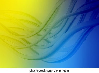 Light Blue, Yellow vector blurred bright pattern. Abstract colorful illustration with gradient. Completely new design for your business.