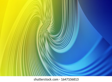 Light Blue, Yellow vector blurred background. Shining colorful illustration in smart style. Elegant background for a brand book.