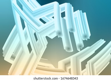Light Blue, Yellow vector blurred and colored pattern. Modern abstract illustration with gradient. Background for designs.