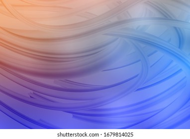 Color azul claro, amarillo vectorial difuminado brillan la plantilla abstracta. Nueva ilustración de color en estilo borroso con degradado. Diseño inteligente para su trabajo.