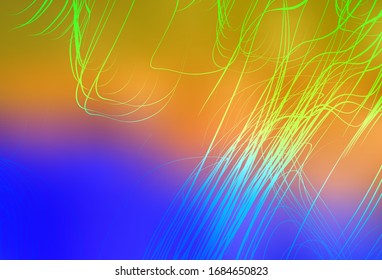 Light Blue, Yellow vector blurred bright template. Creative illustration in halftone style with gradient. New style design for your brand book.