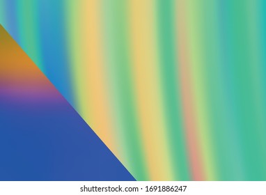 Azul claro, Rama borrosa vectorial amarillo. Ilustración colorida en estilo abstracto con degradado. Nuevo diseño para su negocio.