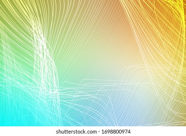 Light Blue, Yellow vector blurred bright texture. Glitter abstract illustration with gradient design. New style design for your brand book.