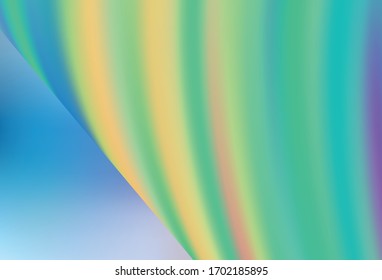 Light Blue, Yellow vector blurred bright pattern. Creative illustration in halftone style with gradient. Elegant background for a brand book.