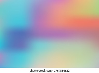 Hellblau, gelber Vektorunscharf und farbiges Muster. Kreative Illustration im Stil der Halbfone mit Farbverlauf. Hintergrund für ein Handy.