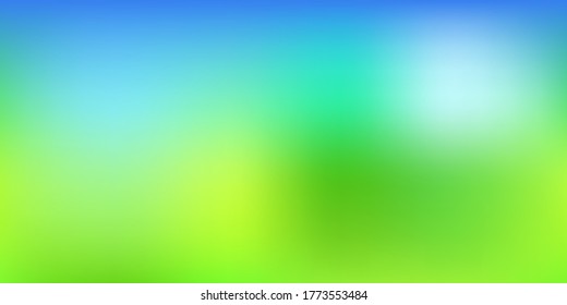Azul claro, diseño borroso del vector amarillo. Ilustración de gradiente abstracto borrosa con un estilo sencillo. Tu negocio.