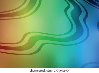 Light Blue, Yellow vector blurred background. Creative illustration in halftone style with gradient. New way of your design.