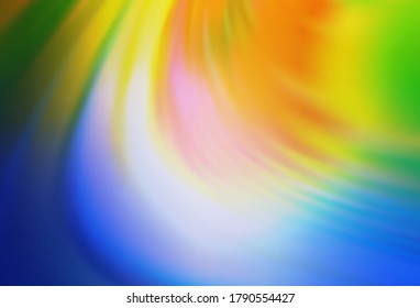 Light Blue, Yellow vector blurred bright template. Shining colored illustration in smart style. New style for your business design.