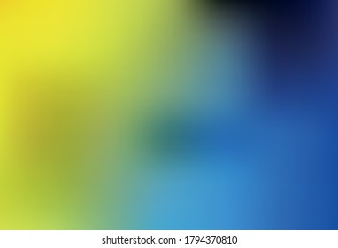Light Blue, Yellow vector blurred shine abstract background. Modern abstract illustration with gradient. Blurred design for your web site.