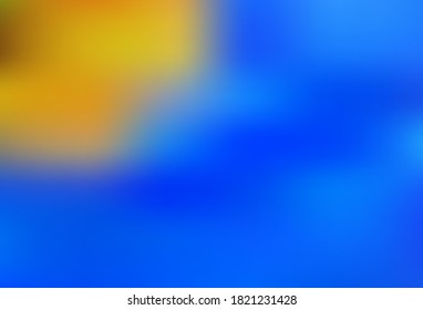 Light Blue, Yellow vector blurred bright pattern. Creative illustration in halftone style with gradient. New style for your business design.