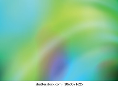 Light Blue, Yellow vector blurred bright template. Colorful illustration in abstract style with gradient. The best blurred design for your business.