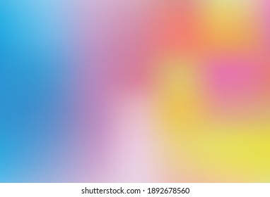 Light Blue, Yellow vector blurred pattern. Creative illustration in halftone style with gradient. Background for designs.