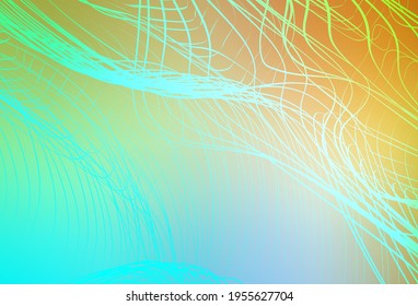 Azul claro, amarillo vectorial borroso brillante plantilla abstracta. Nueva ilustración coloreada en estilo borroso con gradiente. Diseño borroso para su sitio web.