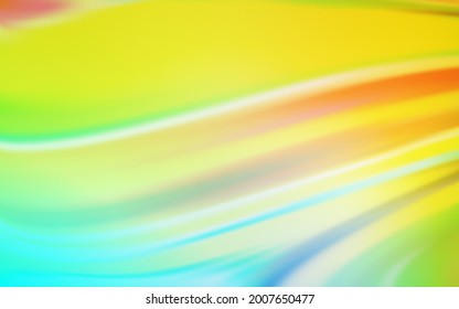 Azul claro, fondo borroso del vector amarillo. Nueva ilustración coloreada en estilo borroso con gradiente. Nuevo diseño para su negocio.