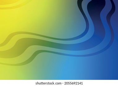 Light Blue, Yellow vector blurred shine abstract background. Modern abstract illustration with gradient. Blurred design for your web site.