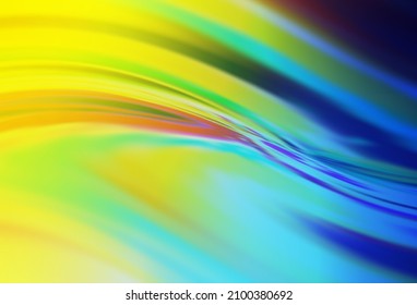 Light Blue, Yellow vector blurred bright texture. An elegant bright illustration with gradient. Background for designs.