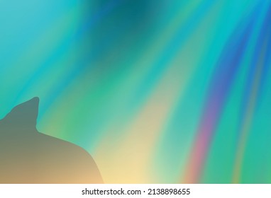 Light Blue, Yellow vector blurred shine abstract background. A completely new colored illustration in blur style. Completely new design for your business.