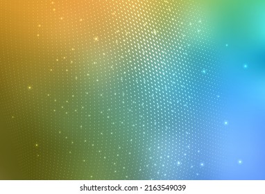 Light Blue, Yellow vector Blurred decorative design in abstract style with bubbles. Modern abstract illustration with colorful water drops. Wallpaper for a cell phone.